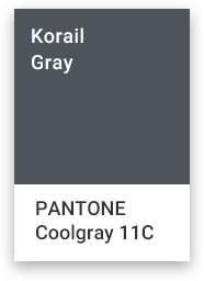 Korail Gray : PANTONE Coolgray 11C