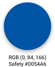 Korail Blue : RGB(0, 84, 166) / Safety #0054A6