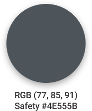 Korail Gray : RGB(77, 85, 91) / Safety #4E555B